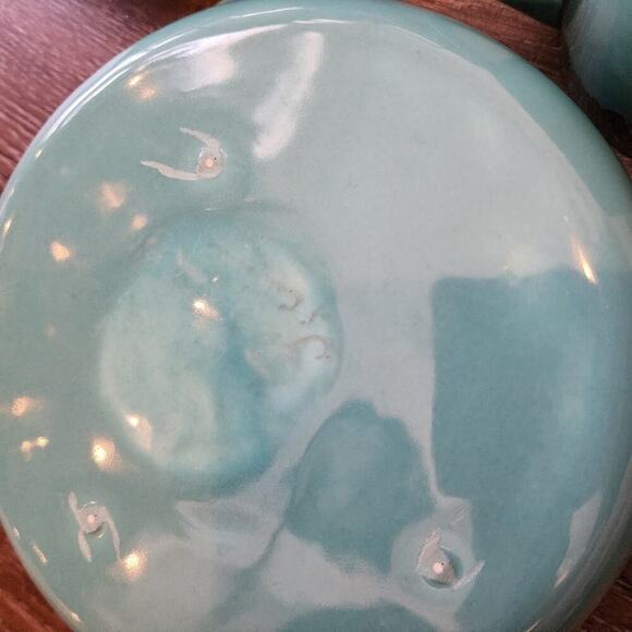 Jaska of California Cascade Ware Blue with Brown Drip Vintage 2 serving Bowls - Picture 4 of 16